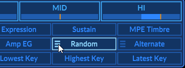 Illustration 31: Modulation source hamburger menu